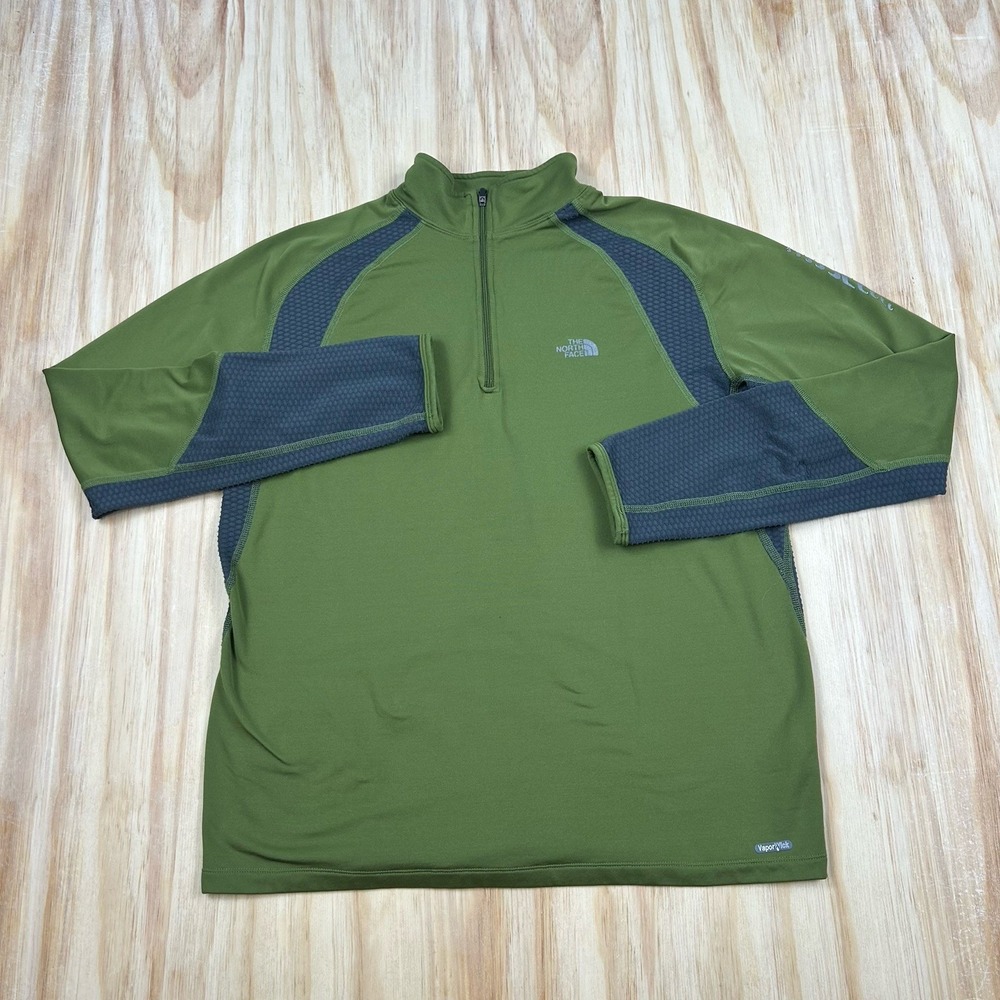 The North Face Flight Series 1/4 Zip Pullover Vapor Wick‎ Stretch Mens L Green